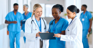 Doctors taking a look at their healthcare revenue cycle